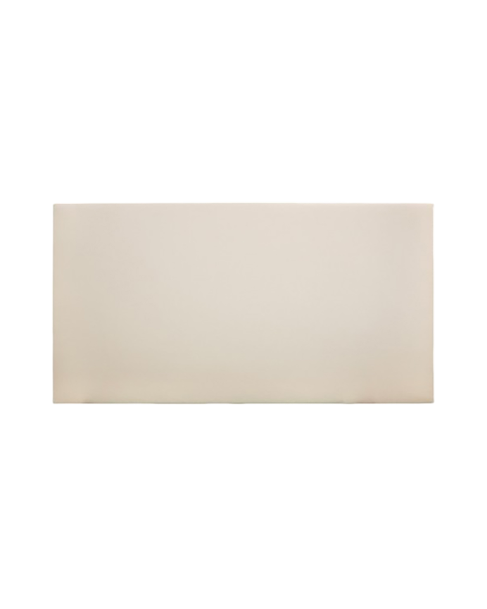 Cabecero tapizado de polipiel liso en color beige de varias medidas