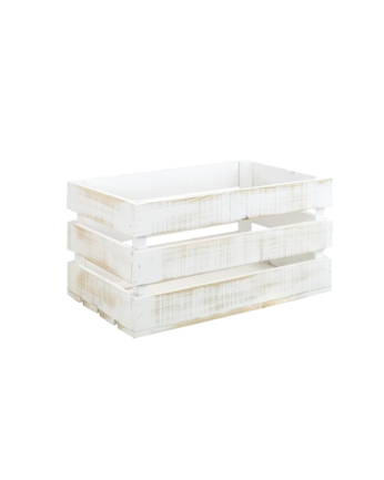 Caja de madera maciza decapada grande