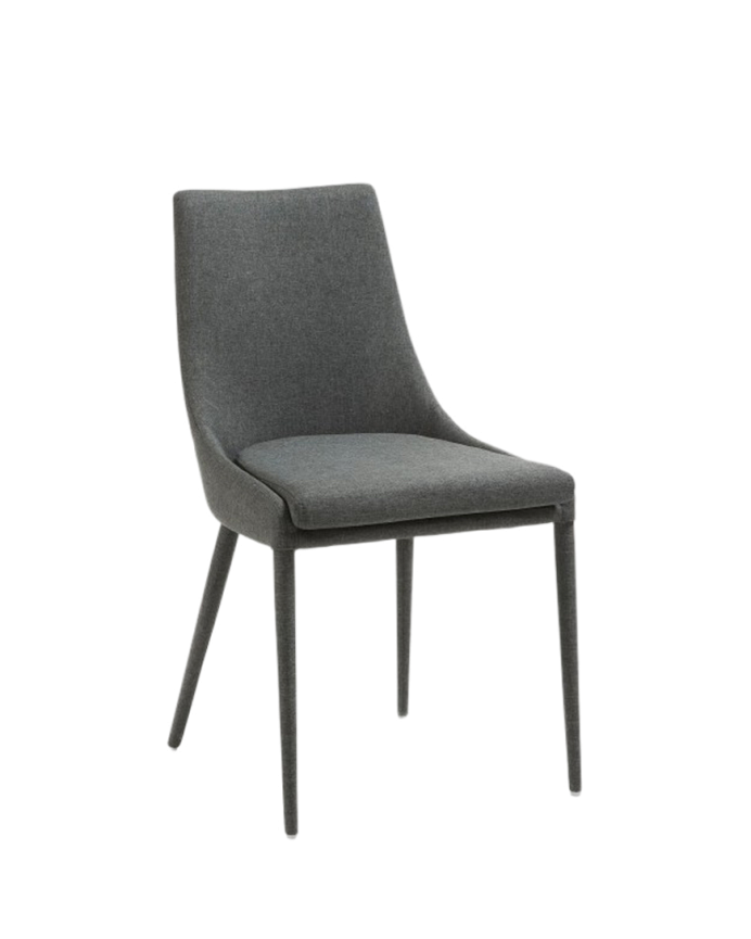 Sillas tapizadas color gris oscuro de 87x51cm