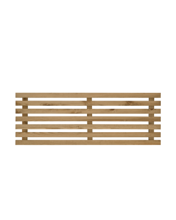 Cabecero de madera maciza en tono roble oscuro de varias medidas