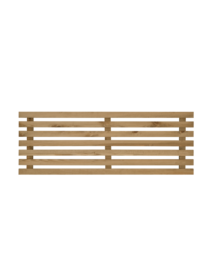 Cabecero de madera maciza en tono roble oscuro de varias medidas