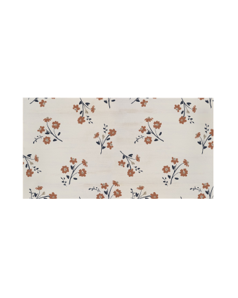 Cabecero de madera maciza estampado motivo Flower natural decapado de varias medidas 