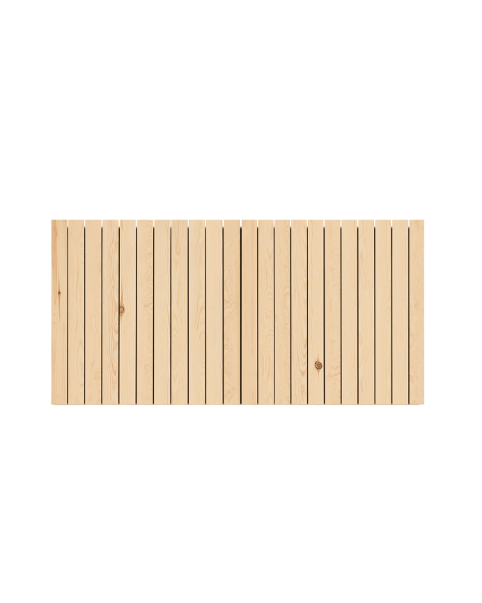 Cabecero de madera maciza en tono natural de varias medidas
