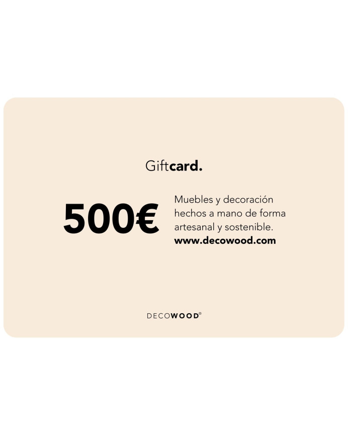 Tarjeta regalo de 500 euros