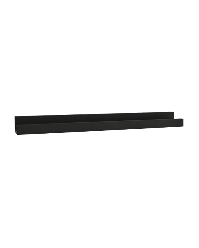 Estante de madera maciza flotante tono negro varias medidas