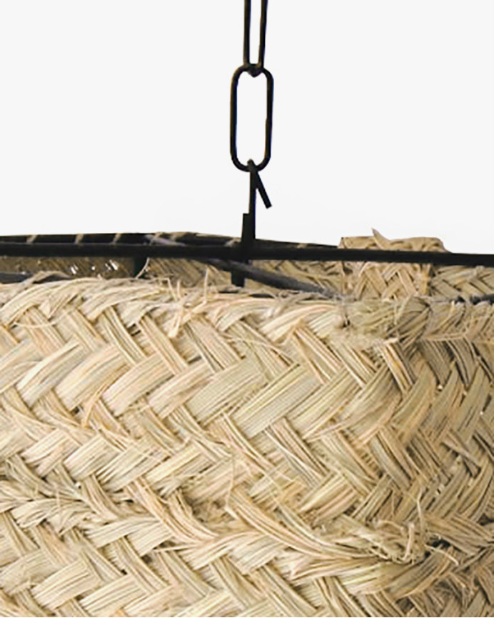 Lámpara de techo de esparto natural de varias medidas