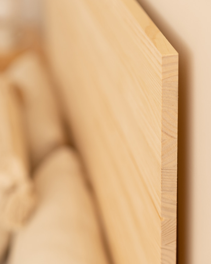 Cabecero de madera maciza en tono natural de varias medidas