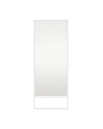 Espejo efecto madera maciza tono blanco de varias medidas