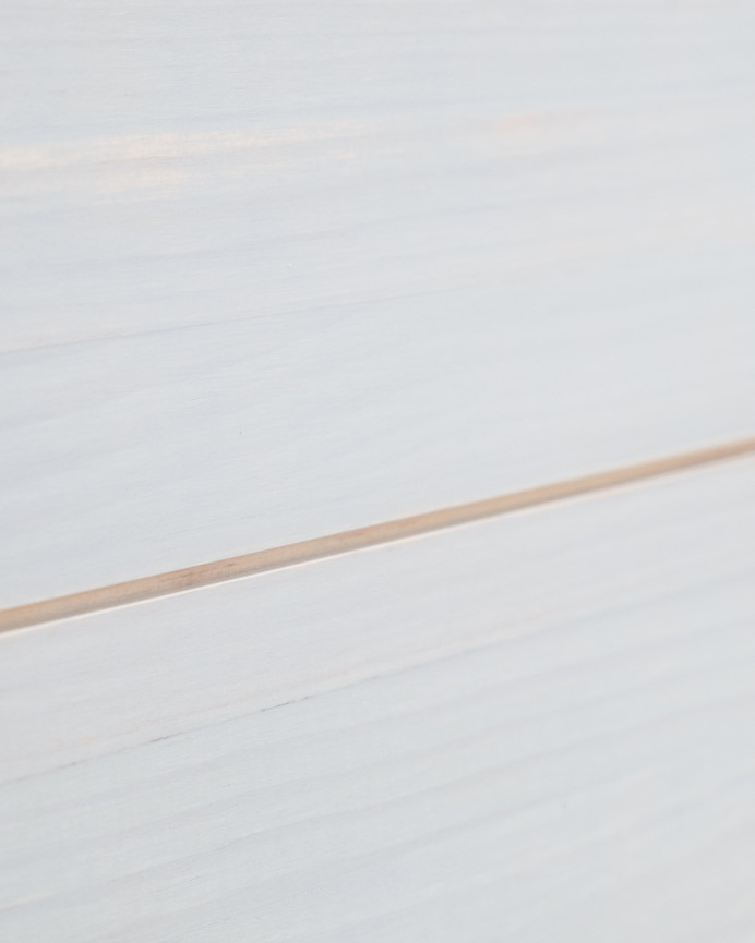 Cabecero de madera maciza color azul decapado de varias medidas