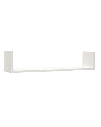 Estantería de madera maciza flotante acabado blanco varias medidas