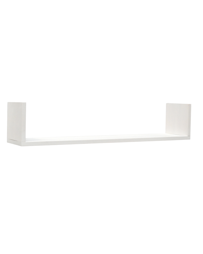Estantería de madera maciza flotante acabado blanco varias medidas