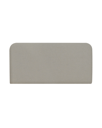 Cabecero tapizado horizontal con estructura de madera acabado en gris en varias medidas
