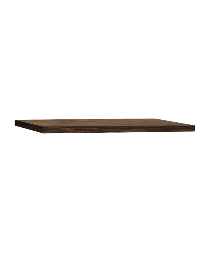 Estantería de madera maciza flotante acabado nogal varias medidas
