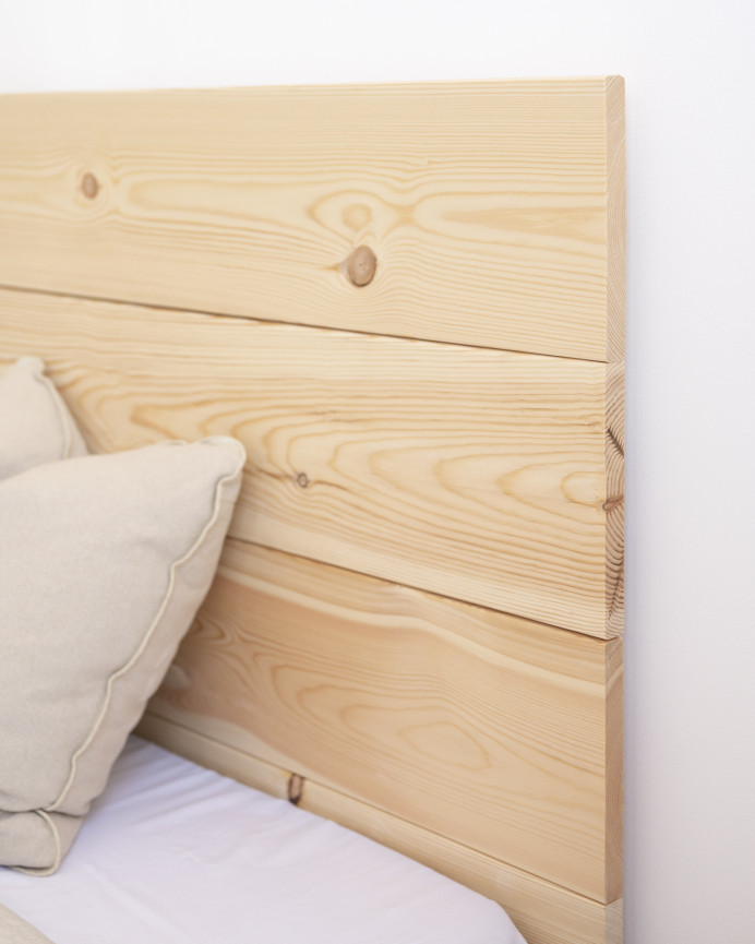 Cabecero de madera maciza en tono natural de varias medidas