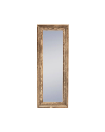 Espejo de madera maciza en forma rectangular acabado en nogal en varias medias