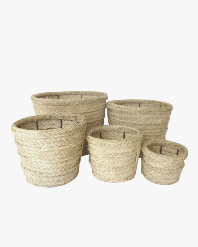 Maceta de esparto natural de diferentes medidas