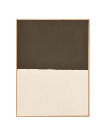 Cuadro marrón y blanco decorativo sobre algodón con bastidor de madera pintado a mano con pintura óleo en varias medidas