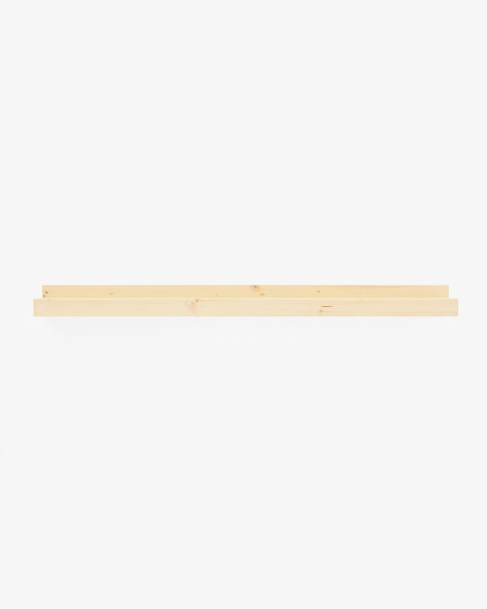 Estante de madera maciza flotante tono natural varias medidas