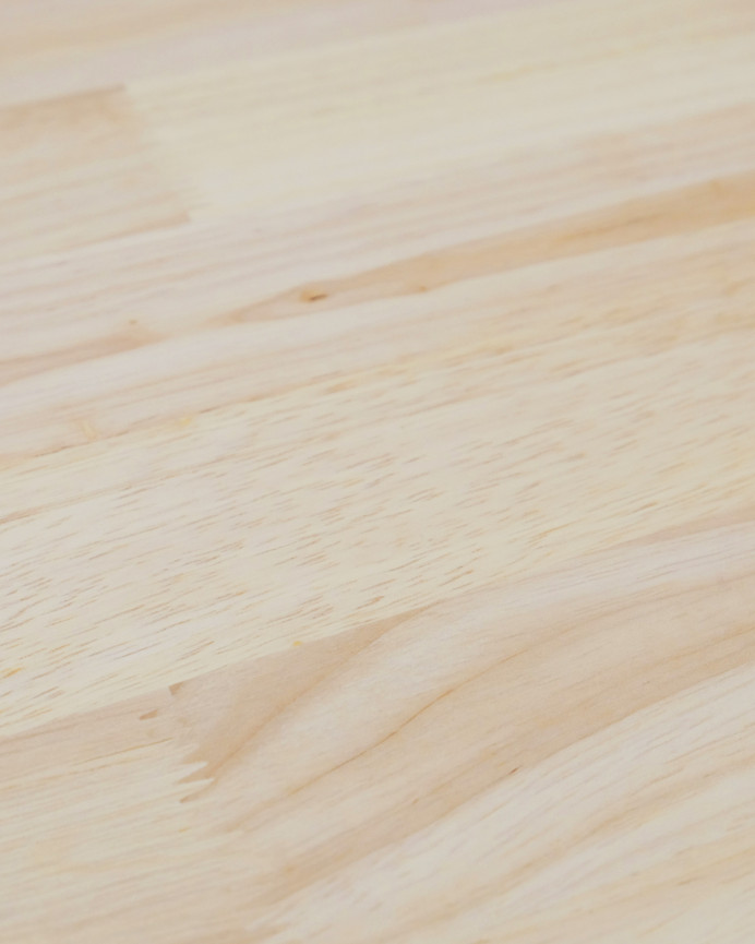 Mesa de centro elevable de madera maciza con patas de hierro color blanco de 43x120cm