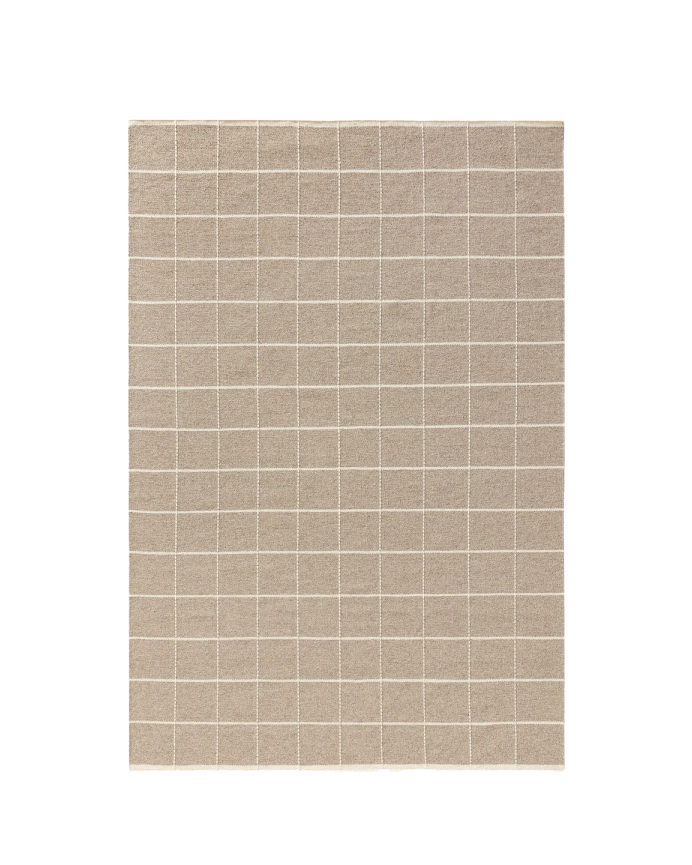 Alfombra de lana taupe en varias medidas