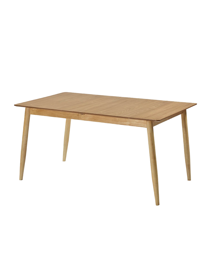 Mesa de comedor extensible de madera natural de 150-190cm