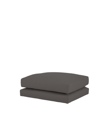 Puf gris oscuro de 97x78cm