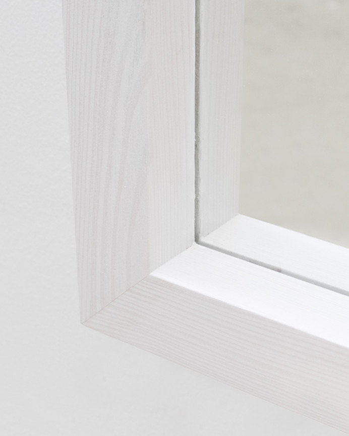 Espejo de madera color blanco de varias medidas