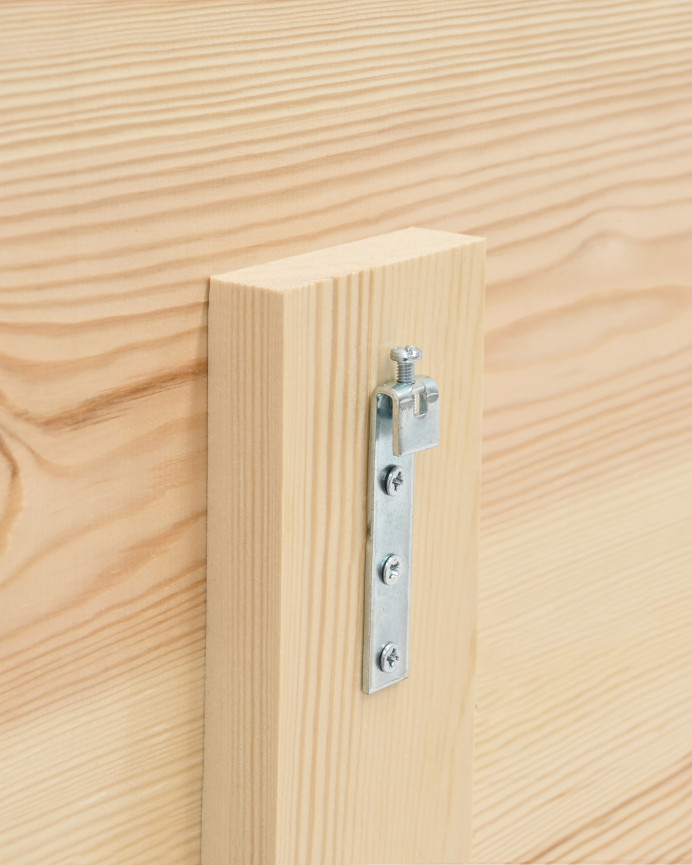 Cabecero de madera maciza color azul decapado de varias medidas