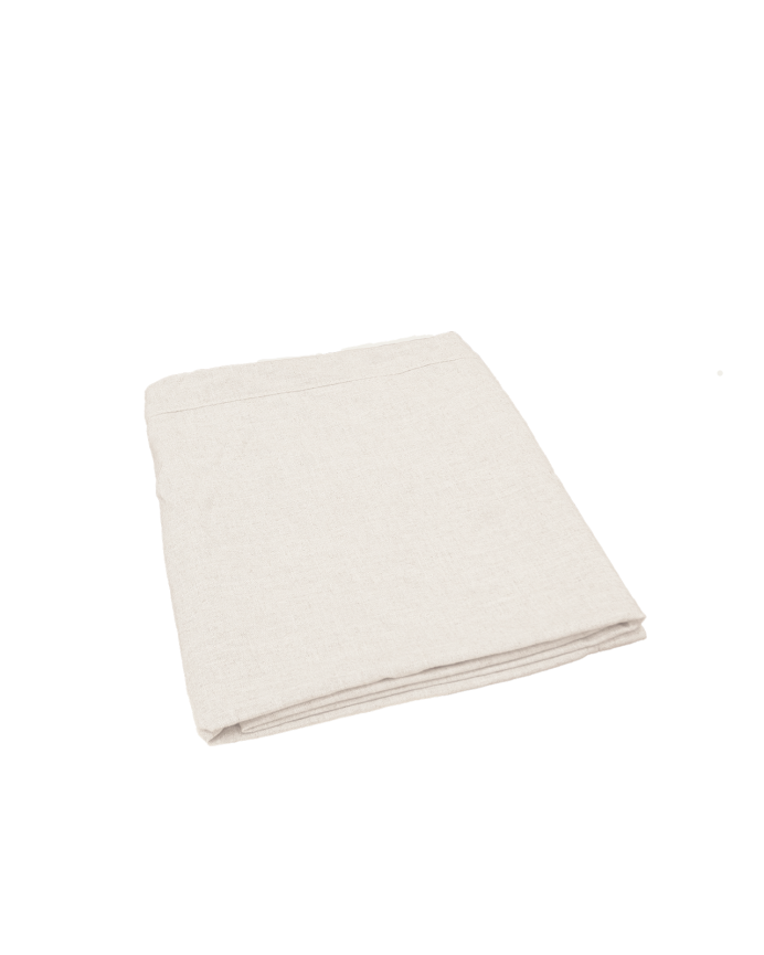 Funda para sofá con chaise longue derecho de algodón y lino color blanco de varias medidas
