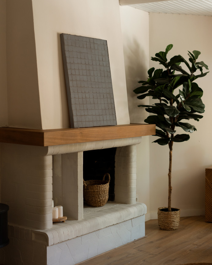 Cuadro gris decorativo sobre algodón con bastidor de madera pintado artesanalmente con pintura al óleo en varias medidas