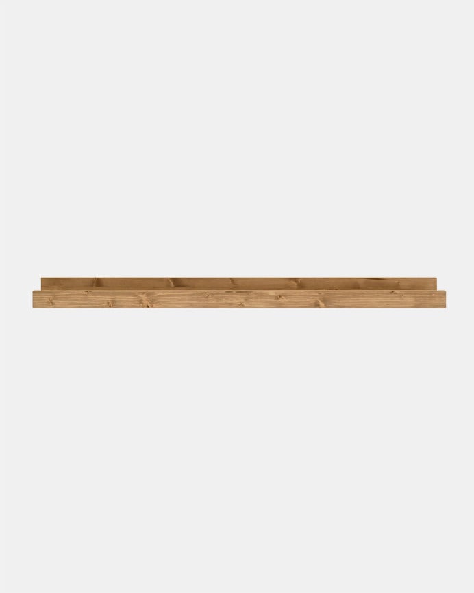 Estante de madera maciza flotante tono roble oscuro varias medidas