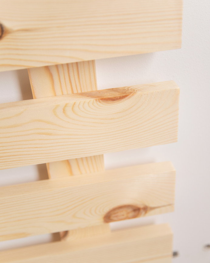 Cabecero de madera maciza en tono natural de varias medidas
