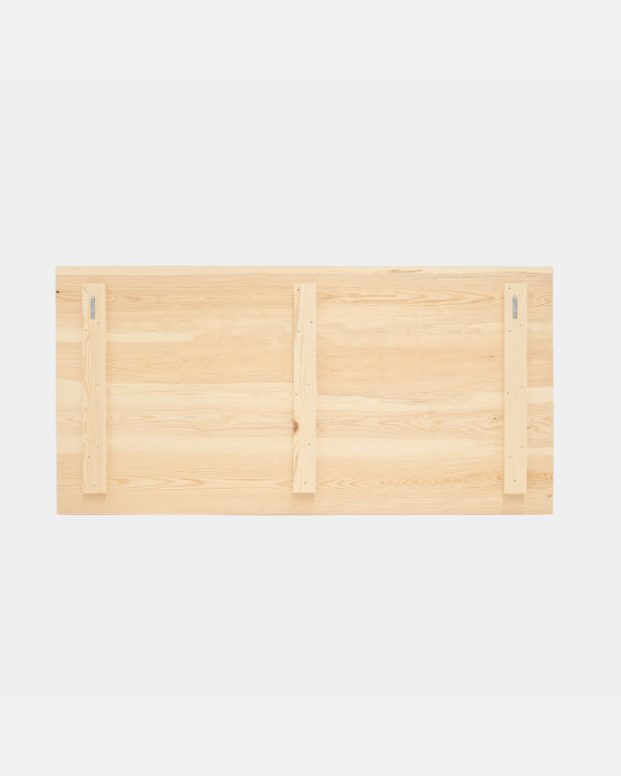 Cabecero de madera maciza color azul decapado de varias medidas