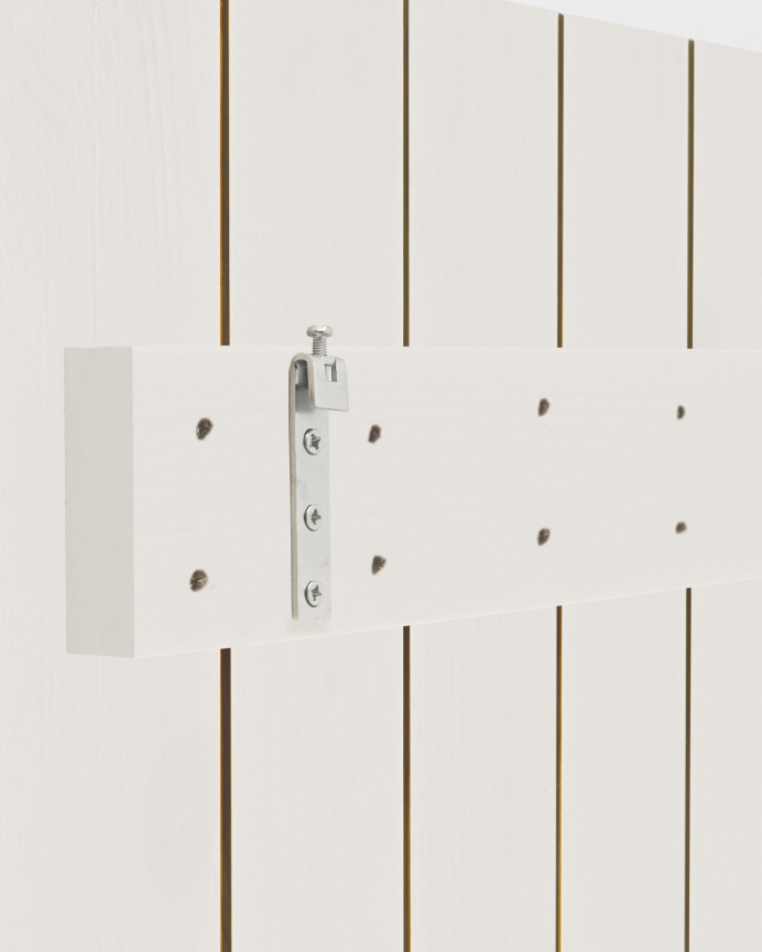 Cabecero de madera maciza en tono blanco de varias medidas