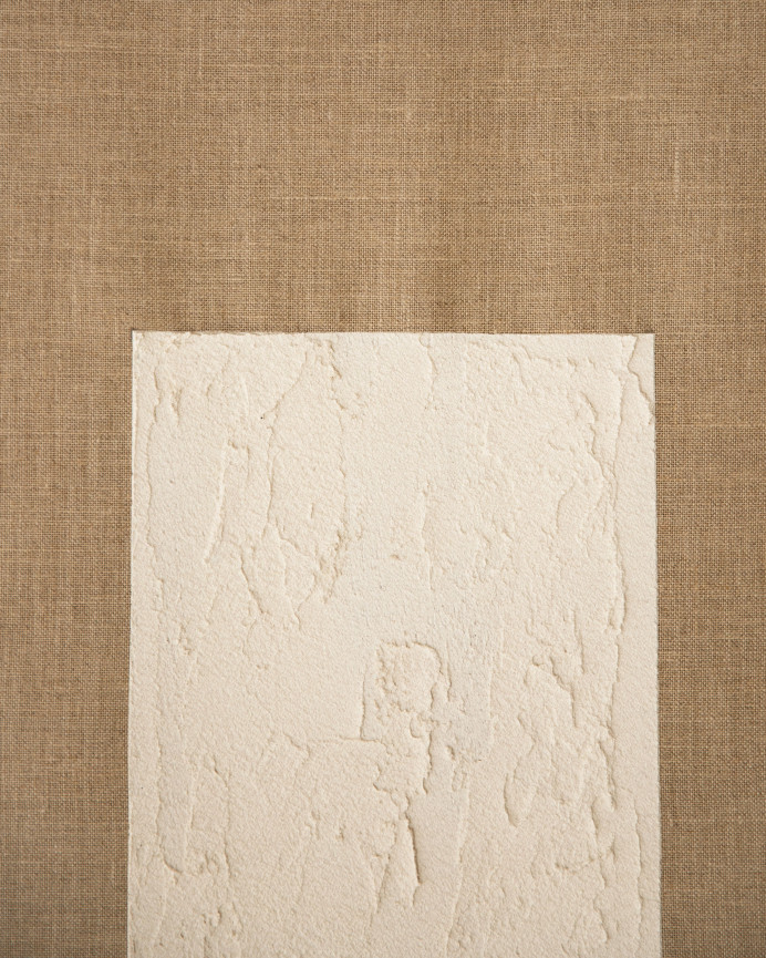 Cuadro beige y blanco decorativo sobre lino con bastidor de madera pintado artesanalmente con pintura al óleo en varias medidas