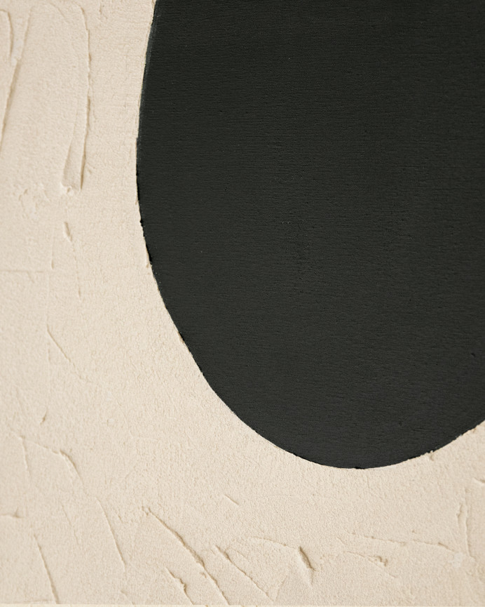 Cuadro blanco y negro decorativo sobre algodón con bastidor de madera pintado artesanalmente con pintura óleo en varias medidas