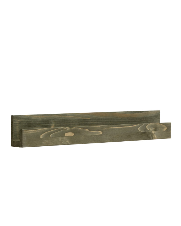 Estante de madera maciza flotante tono verde varias medidas