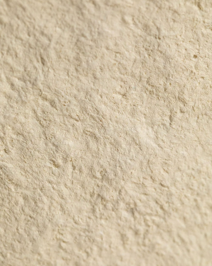 Jarrón de papel maché beige de 31cm