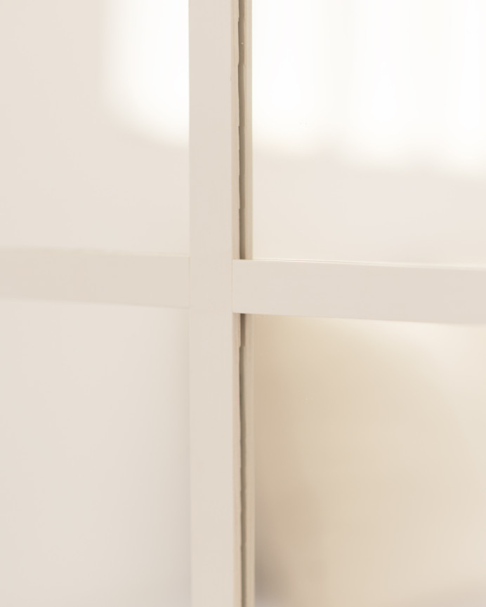 Espejo de madera color blanco de 90x60cm