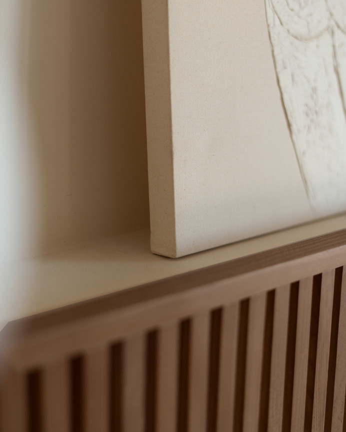 Cuadro beige decorativo sobre algodón con bastidor de madera pintado artesanalmente con pintura al óleo en varias medidas