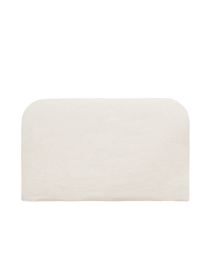 Funda para cabecero de lino blanco de varias medidas