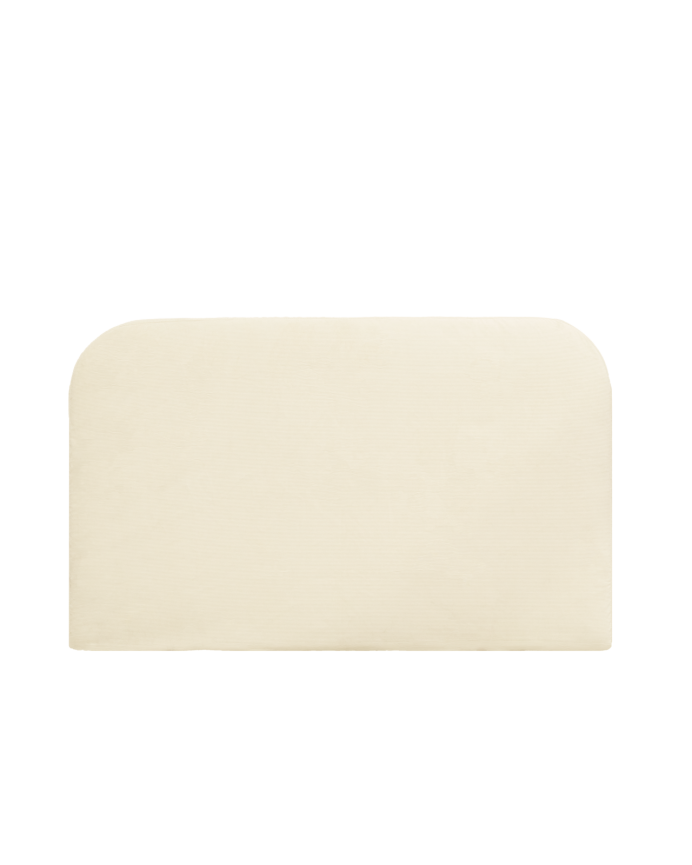 Funda para cabecero de pana blanco roto de varias medidas