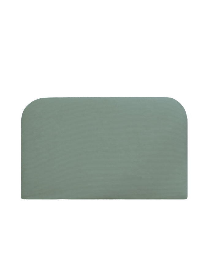 Funda para cabecero de pana verde azulado de varias medidas