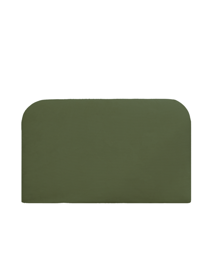 Funda para cabecero de pana verde de varias medidas