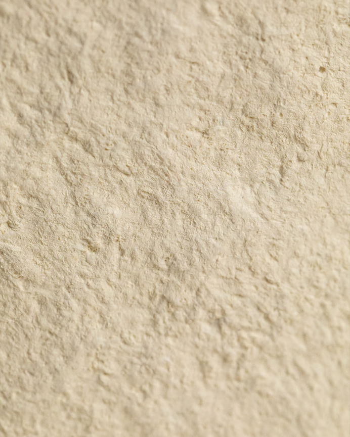 Jarrón de papel maché beige de 26cm