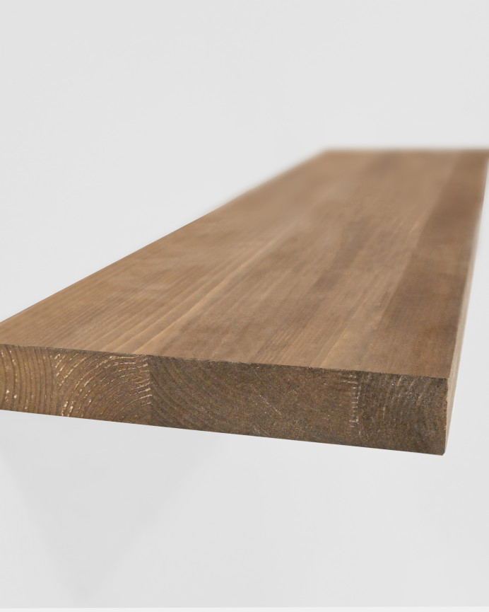 Estantería de madera maciza flotante acabado roble oscuro varias medidas