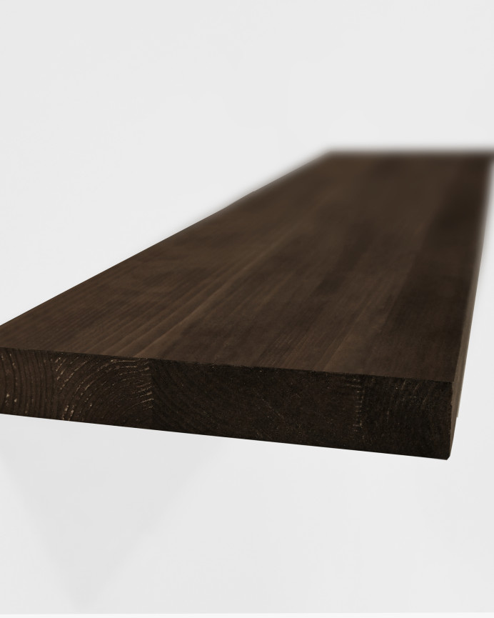 Estantería de madera maciza flotante acabado nogal varias medidas