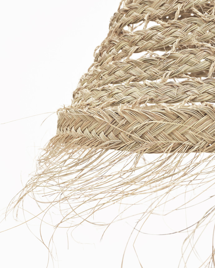 Lámpara de techo redonda de esparto natural de varias medidas 
