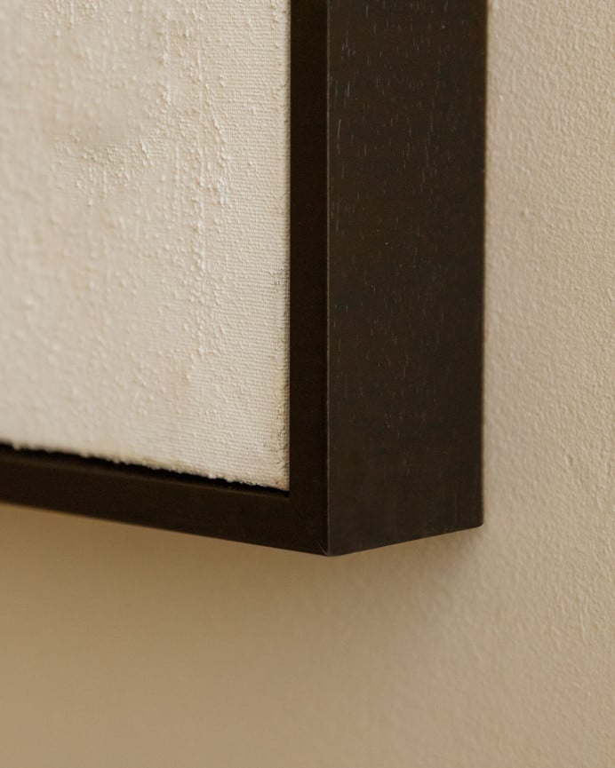 Cuadro negro y blanco decorativo sobre algodón con bastidor de madera pintado artesanalmente con pintura óleo en varias medidas
