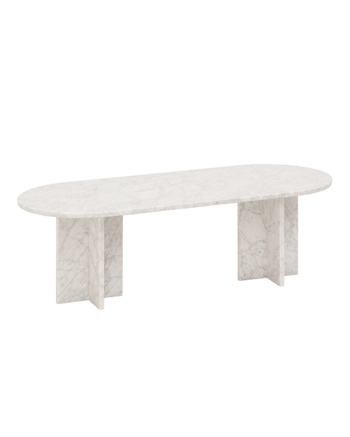 Mesa de centro de mármol de 120x50cm